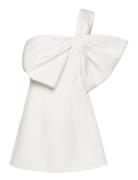 Bella Bow Mini Dress Lyhyt Mekko White Bardot