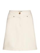 Slanneline Mini Skirt Lyhyt Hame Cream Soaked In Luxury
