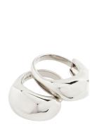 Light Recycled Ring, 2-In-1 Set Sormus Korut Silver Pilgrim