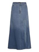 Cynthia Mid Maxi Skirt Pitkä Hame Blue Bardot