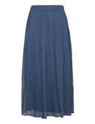 Sennabbcarma Skirt Polvipituinen Hame Blue Bruuns Bazaar
