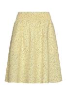 Opal Seersucker Skirt Polvipituinen Hame Yellow NORR
