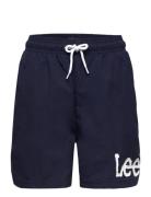 Wobbly Graphic Swimshort Uimashortsit Navy Lee Jeans