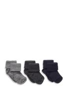 Wool Rib Baby Socks - 3-Pack Sukat Multi/patterned Mp Denmark