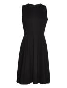 Ponte Fit-And-Flare Dress Polvipituinen Mekko Black Lauren Ralph Laure...