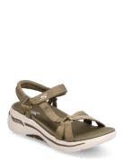 Womens Gowalk Arch Fit - Elite Sandal Matalapohjaiset Sandaalit Khaki ...