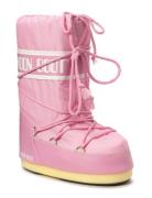 Mb Moon Boot Nylon Nauhalliset Talvikengät Pink Moon Boot