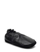 Leather Shoe - Loafer Aamutossut Sisäkengät Black Melton