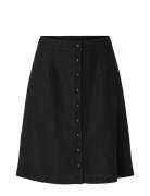Slfgulia Hw Short Skirt Lyhyt Hame Black Selected Femme