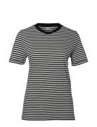 Slfmy Perfect Ss Tee Box Cut-Stri B Noos Tops T-shirts & Tops Short-sl...