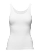 Lucia Top Wide Strap Tops T-shirts & Tops Sleeveless White Missya