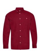 Corduroy Custom Fit Shirt - Gots/Ve Tops Shirts Casual Burgundy Knowle...