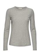 Lr-Any Tops T-shirts & Tops Long-sleeved Grey Levete Room