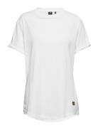 Lash Fem Loose R T S\S Wmn Tops T-shirts & Tops Short-sleeved White G-...