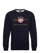 Archive Shield C-Neck Tops Sweat-shirts & Hoodies Sweat-shirts Navy GA...