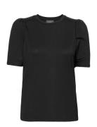 Tu Puff Top Tops T-shirts & Tops Short-sleeved Black Residus