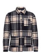 Jason Check Wool Hybrid Tops Overshirts Multi/patterned Les Deux