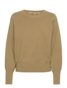 Octavia Knit O-Neck Tops Knitwear Jumpers Brown Second Female