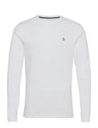 Cont Ls Pinpoint Jer Tops T-shirts Long-sleeved White Original Penguin