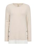 Sc-Biara Tops Knitwear Jumpers Cream Soyaconcept