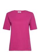 Cc Heart Regular T-Shirt Tops T-shirts & Tops Short-sleeved Pink Coste...