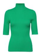 Franco Knit Tee Tops Knitwear Jumpers Green NORR