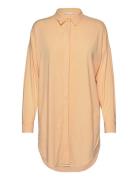 Srfreedom Ls Long Shirt Tops Shirts Long-sleeved Beige Soft Rebels