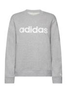 W Lin Ft Swt Sport Sweat-shirts & Hoodies Sweat-shirts Grey Adidas Spo...
