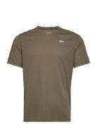Ss Tech Tee Sport T-shirts Short-sleeved Khaki Green Reebok Performanc...