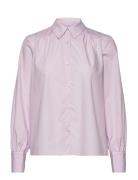 Lr-Peng Tops Shirts Long-sleeved Pink Levete Room