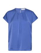 Dotaiw Top Tops Blouses Short-sleeved Blue InWear