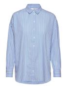 Slfemma-Sanni Ls Striped Shirt Noos Tops Shirts Long-sleeved Blue Sele...