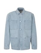 Denim Overshirt Tops Overshirts Blue Tom Tailor