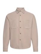 Jacob Pile Hybrid Tops Overshirts Beige Les Deux