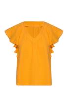 Hemma Top 4 Tops Blouses Short-sleeved Orange Minus