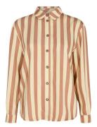Nushadow Shirt Tops Shirts Long-sleeved Beige Nümph