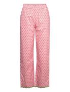 Heart Pants Bottoms Trousers Straight Leg Pink Notes Du Nord