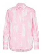 Lr-Annika Tops Shirts Long-sleeved Pink Levete Room