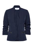 Vijoy 3/4 Blazer - Noos Blazers Single Breasted Blazers Navy Vila