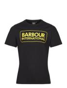 B.intl Ess Lg Logo Tee Designers T-shirts Short-sleeved Black Barbour