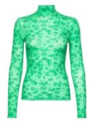 Envelda Ls H-N Tee 5328 Tops T-shirts & Tops Long-sleeved Green Envii