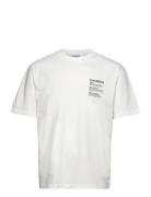 Nigel Boxy Real Print Ss Tops T-shirts Short-sleeved White Gabba