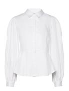 Slfvivi Ls Fitted Shirt B Tops Shirts Long-sleeved White Selected Femm...