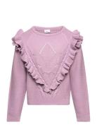Nkfrosemarie Ls Knit Tops Knitwear Pullovers Pink Name It