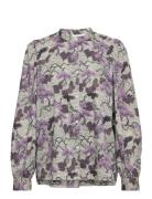 Shirt Tops Blouses Long-sleeved Purple Sofie Schnoor