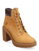 Mid Lace Up Boot Shoes Boots Ankle Boots Ankle Boots With Heel Brown T...