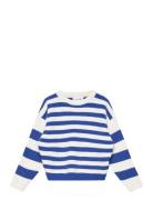 Nmfvelisa Ls Boxy Knit O Tops Knitwear Pullovers Blue Name It