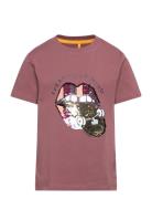 Tnhiba S_S Tee Tops T-shirts Short-sleeved Pink The New