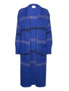 Prisca Knit Cardigan Long Tops Knitwear Cardigans Blue Noella
