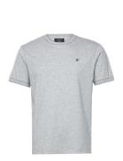 Jersey Tipped Tee Tops T-shirts Short-sleeved Grey Hackett London